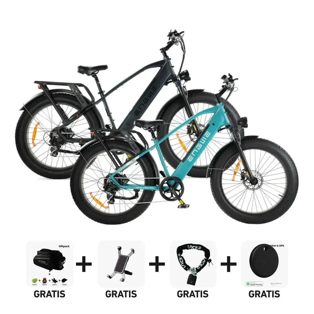 DUO Deal! | ENGWE E26 - Hoge instap - Blauw - fatbikeskopen.nl