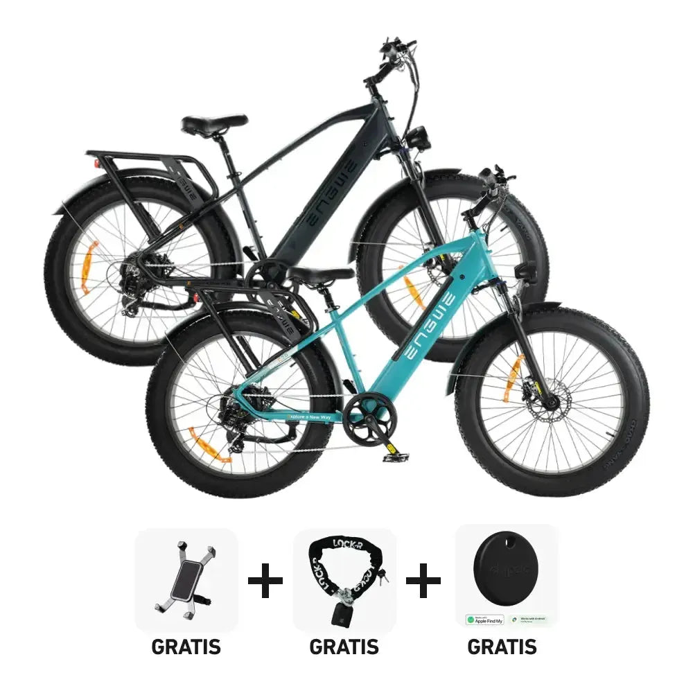 DUO Deal! | ENGWE E26 - Hoge instap - Blauw - fatbikeskopen.nl