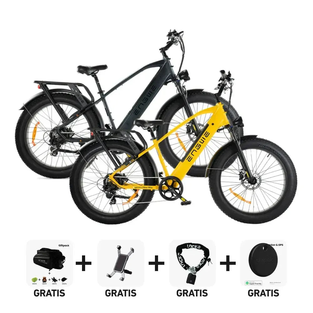 DUO Deal! | ENGWE E26 - Hoge instap - Geel - fatbikeskopen.nl