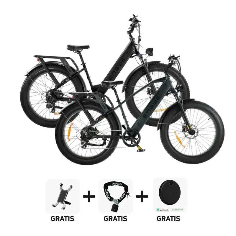 DUO Deal! | ENGWE E26 - Hoge instap - Zwart - fatbikeskopen.nl