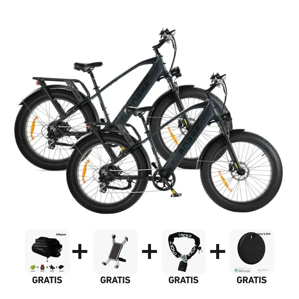 DUO Deal! | ENGWE E26 - Hoge instap - Zwart - fatbikeskopen.nl