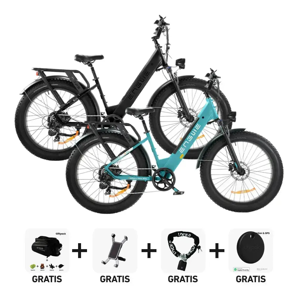 DUO Deal! | ENGWE E26 - Lage instap - Blauw - fatbikeskopen.nl