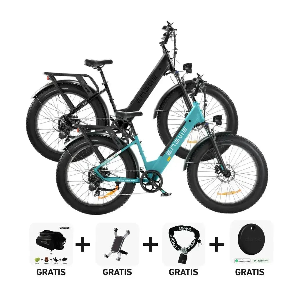 DUO Deal! | ENGWE E26 - Lage instap - Blauw - fatbikeskopen.nl