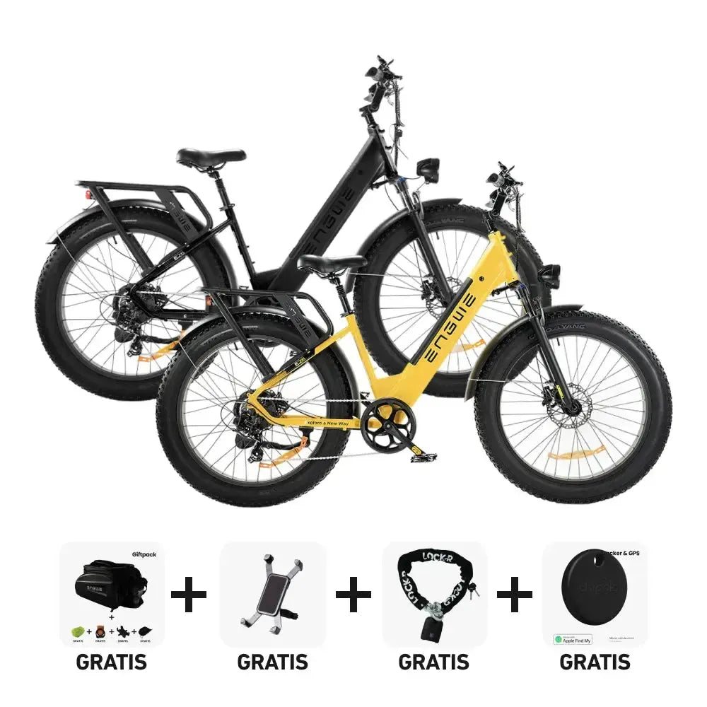 DUO Deal! | ENGWE E26 - Lage instap - Geel - fatbikeskopen.nl