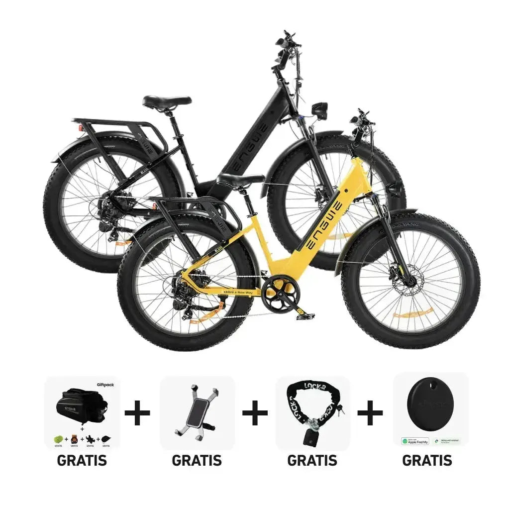 DUO Deal! | ENGWE E26 - Lage instap - Geel - fatbikeskopen.nl