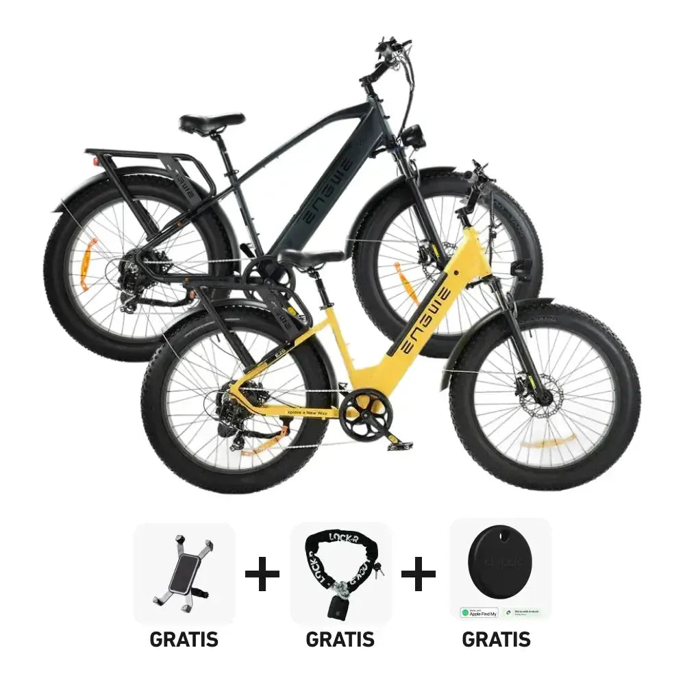 DUO Deal! | ENGWE E26 - Lage instap - Geel - fatbikeskopen.nl