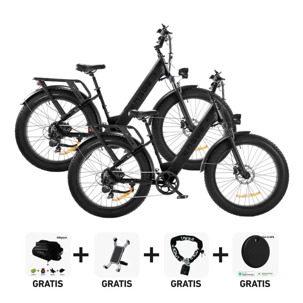 DUO Deal! | ENGWE E26 - Lage instap - Zwart - fatbikeskopen.nl