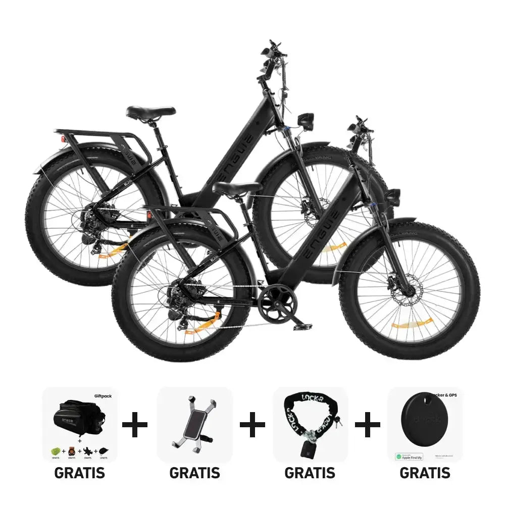 DUO Deal! | ENGWE E26 - Lage instap - Zwart - fatbikeskopen.nl