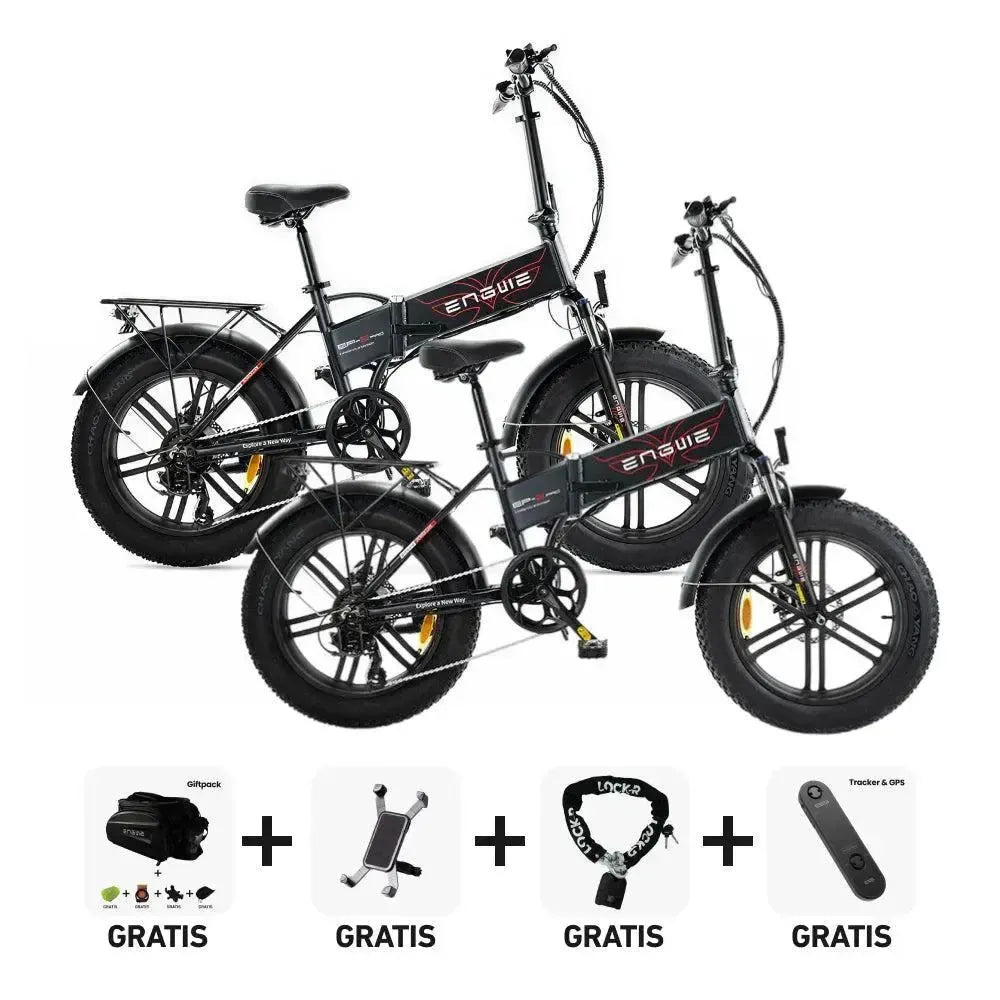 DUO Deal! | ENGWE EP 2 Pro - Zwart - fatbikeskopen.nl
