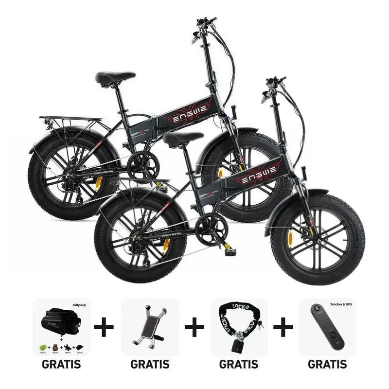 DUO Deal! | ENGWE EP 2 Pro - Zwart - fatbikeskopen.nl