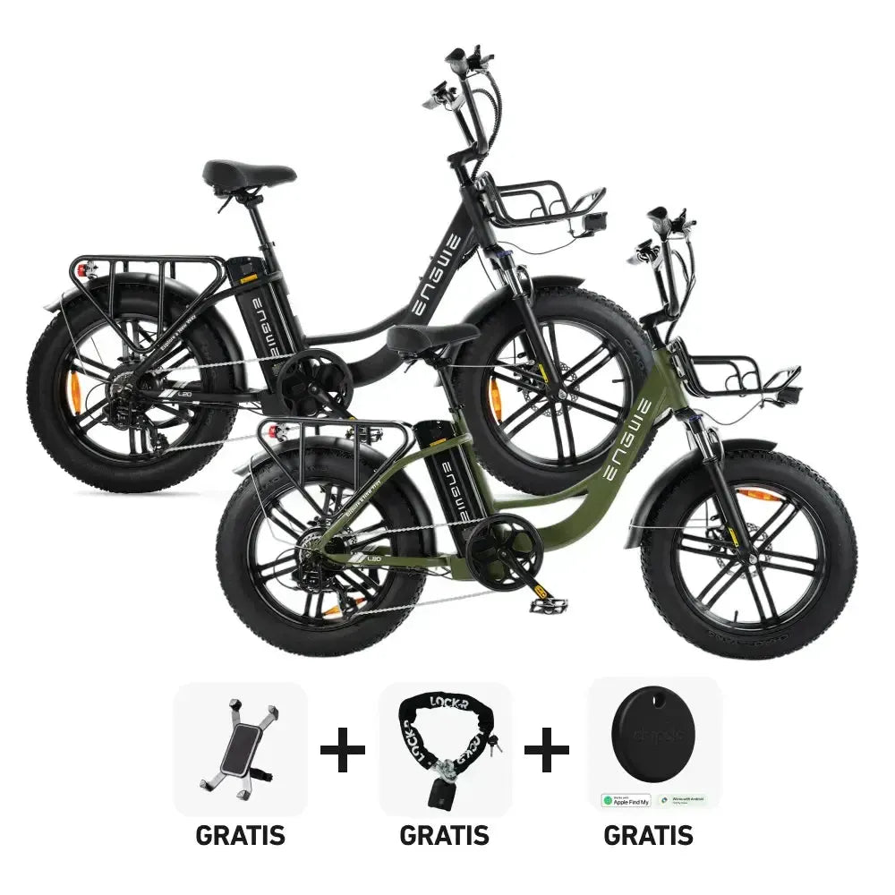 DUO Deal! | ENGWE L20 - Groen - fatbikeskopen.nl