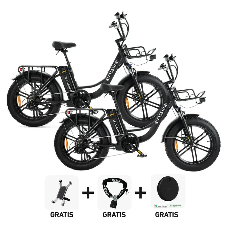 DUO Deal! | ENGWE L20 - Zwart - fatbikeskopen.nl