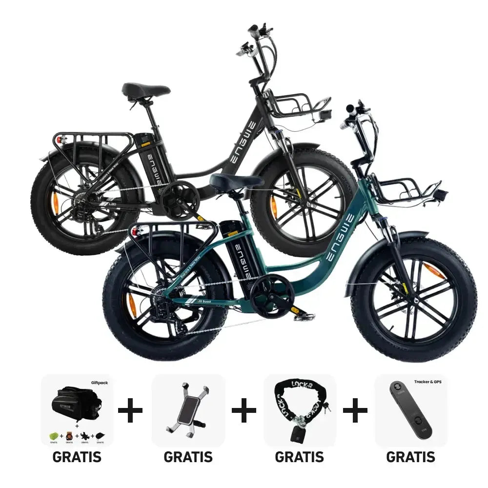 DUO Deal! | ENGWE L20 boost - Groen - fatbikeskopen.nl
