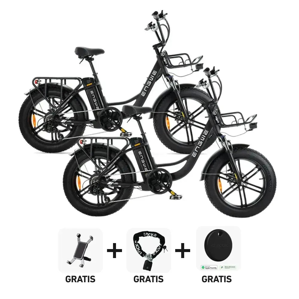 DUO Deal! | ENGWE L20 boost - Zwart - fatbikeskopen.nl