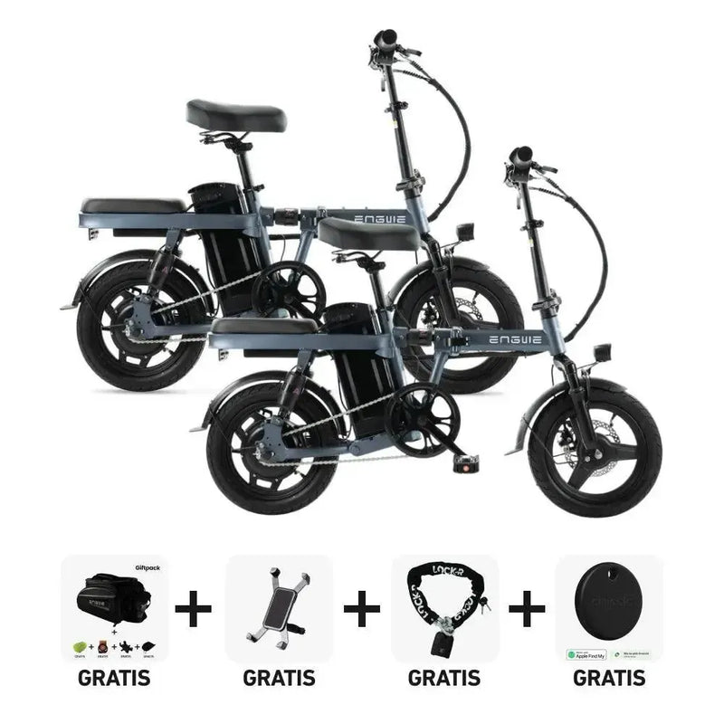 DUO Deal! | ENGWE T14 - Grijs - fatbikeskopen.nl