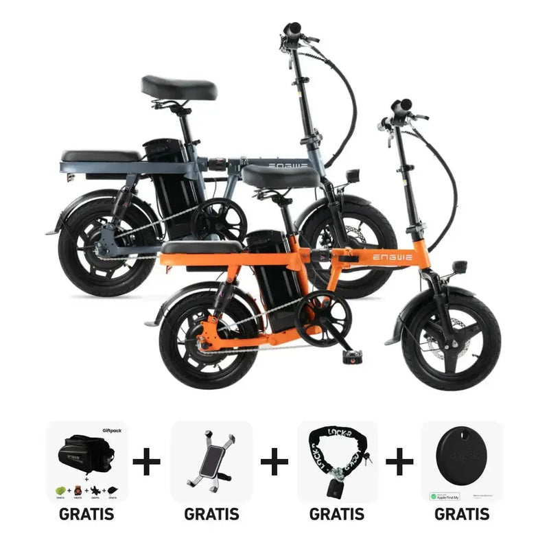 DUO Deal! | ENGWE T14 - Oranje - fatbikeskopen.nl