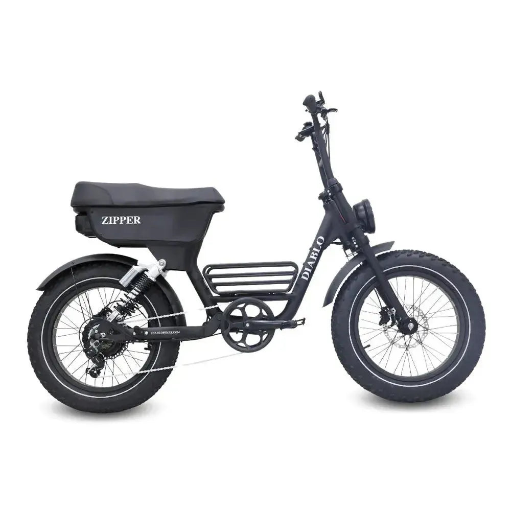 Diablo Zipper - Zwart - fatbikeskopen.nl