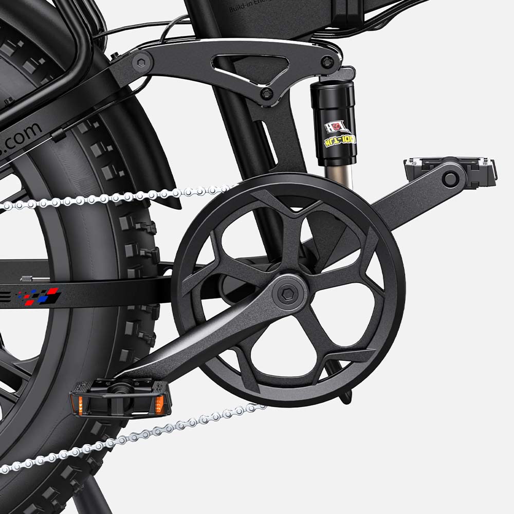 ENGWE Engine Pro 2.0 - Elektrische Vouwfiets - Zwart - fatbikeskopen.nl
