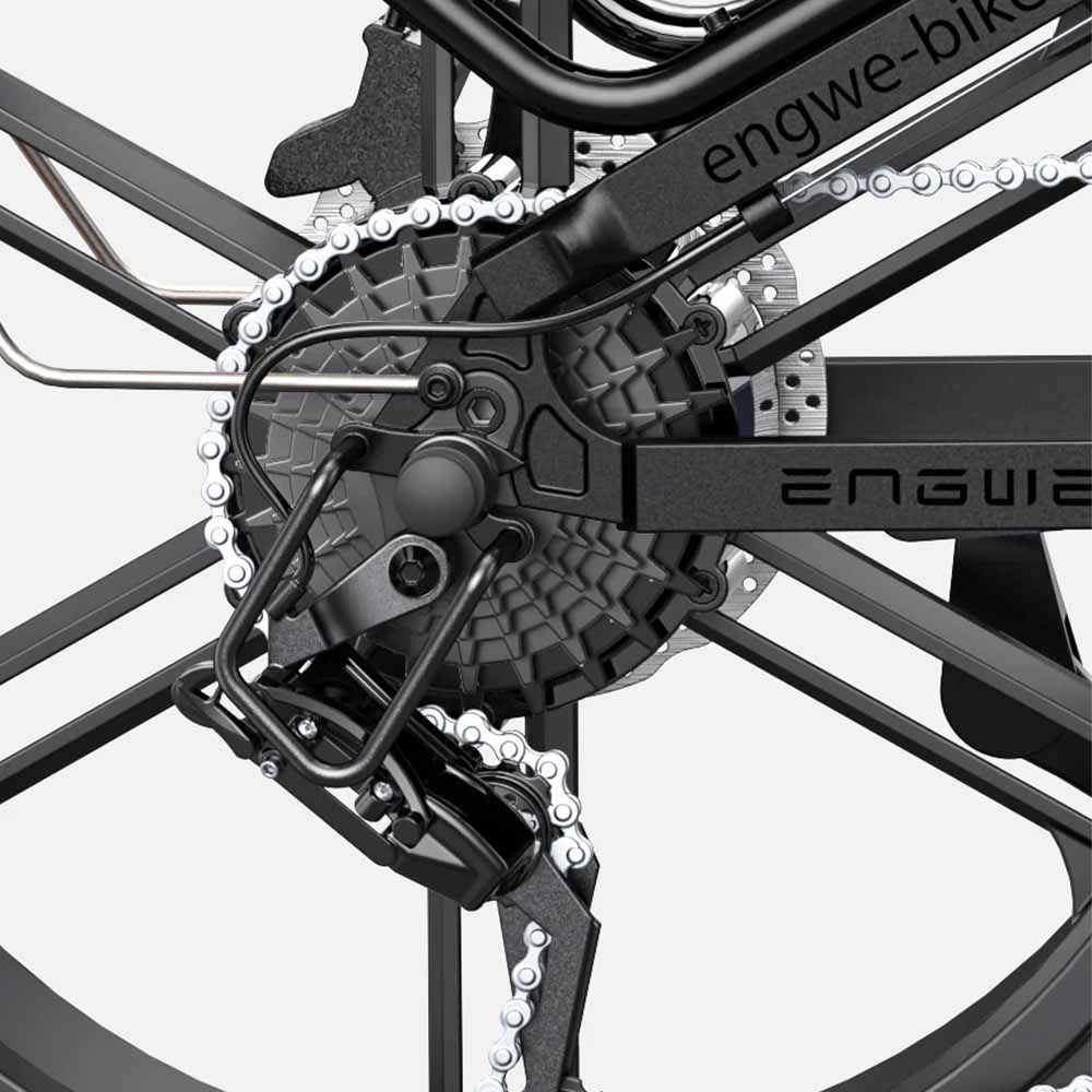 ENGWE Engine Pro 2.0 - Elektrische Vouwfiets - Zwart - fatbikeskopen.nl