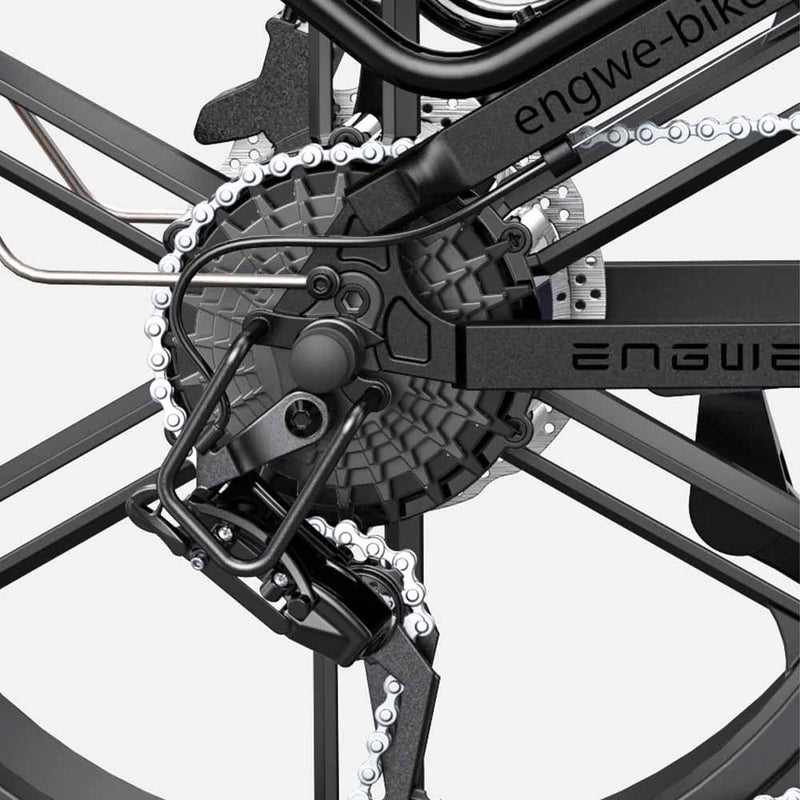 ENGWE Engine Pro 2.0 - Elektrische Vouwfiets - Zwart - fatbikeskopen.nl