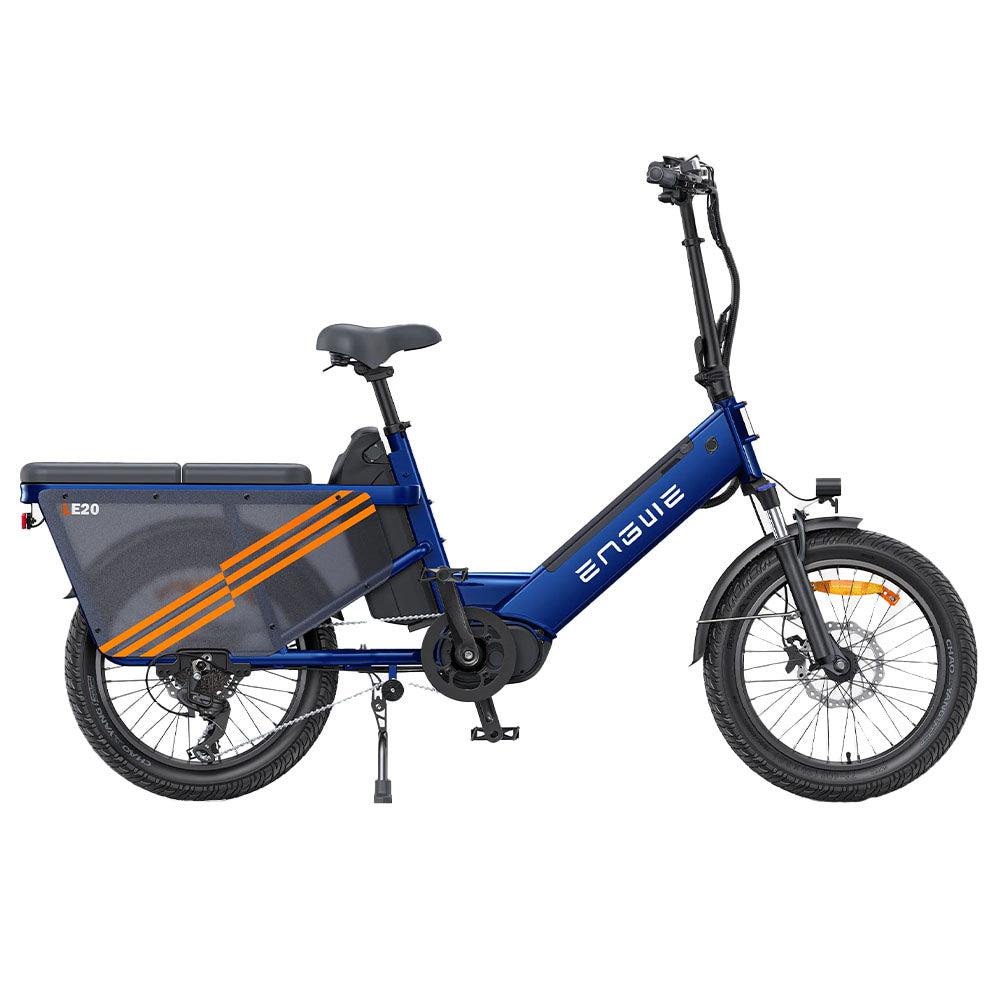 ENGWE LE20 - Longtail - Enkele Accu - Blauw - fatbikeskopen.nl