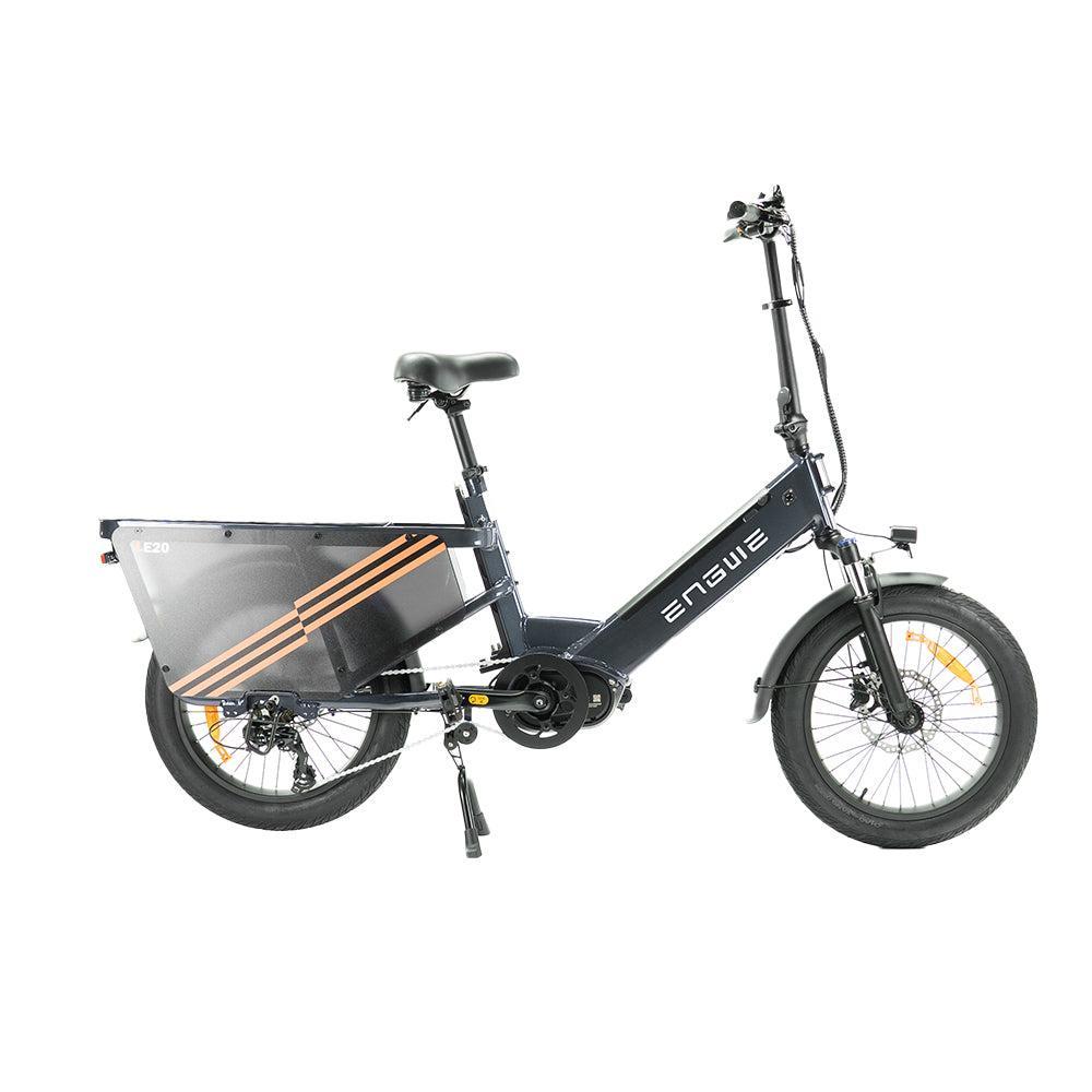 ENGWE LE20 - Longtail - Enkele Accu - Grijs - fatbikeskopen.nl