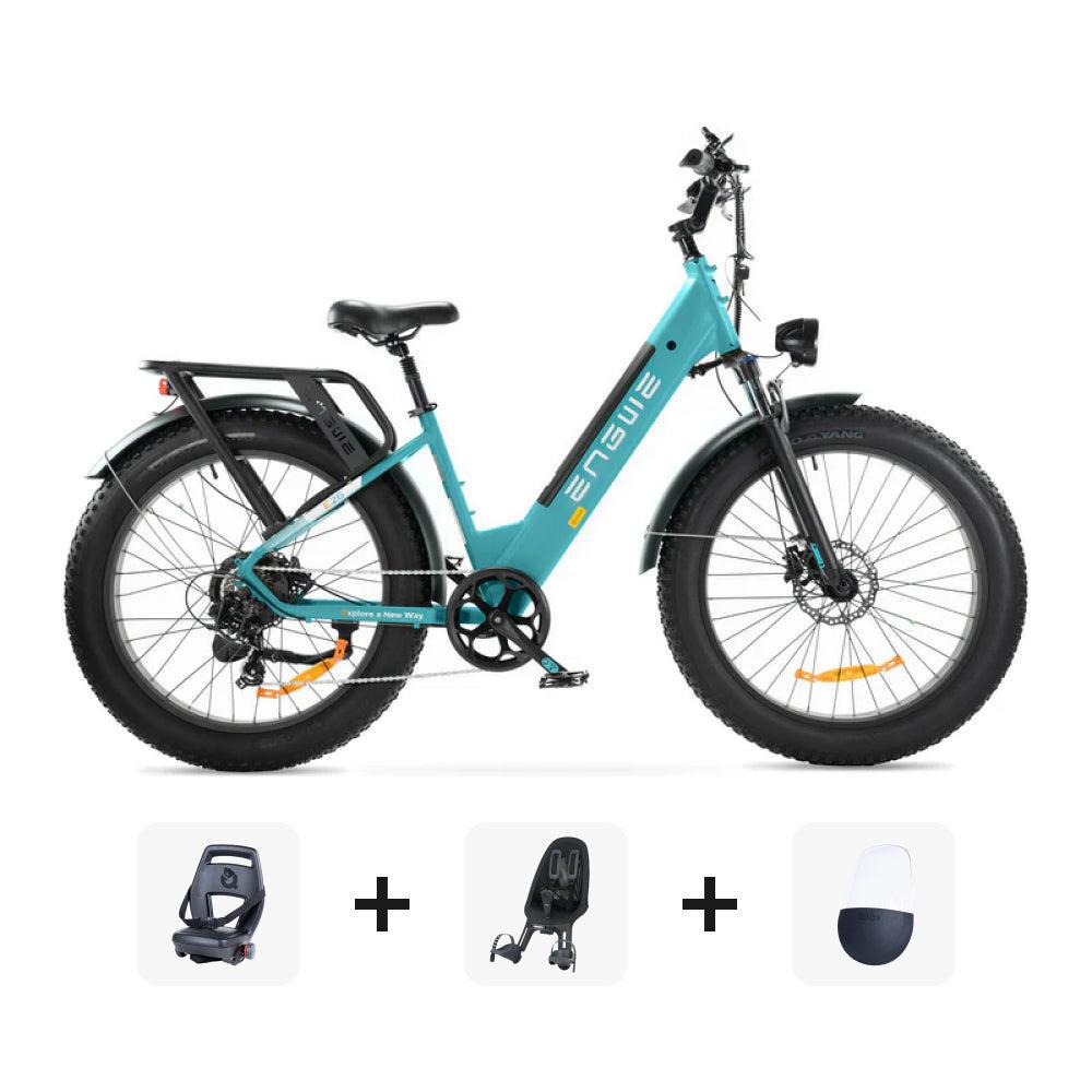 Family Bundle Deal! | ENGWE E26 - Lage instap - Blauw - fatbikeskopen.nl