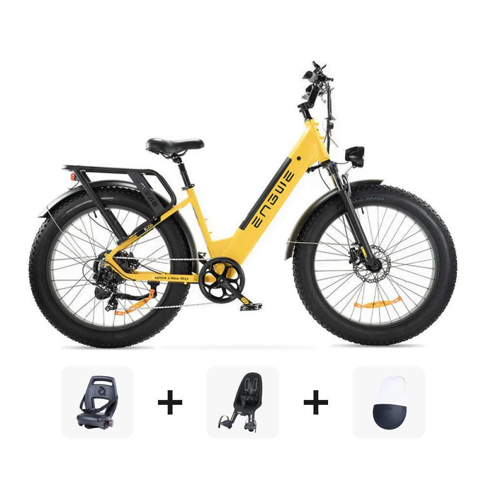 Family Bundle Deal! | ENGWE E26 - Lage instap - Geel - fatbikeskopen.nl