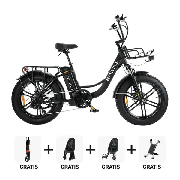 Family-Deal! | ENGWE L20 - Zwart - fatbikeskopen.nl