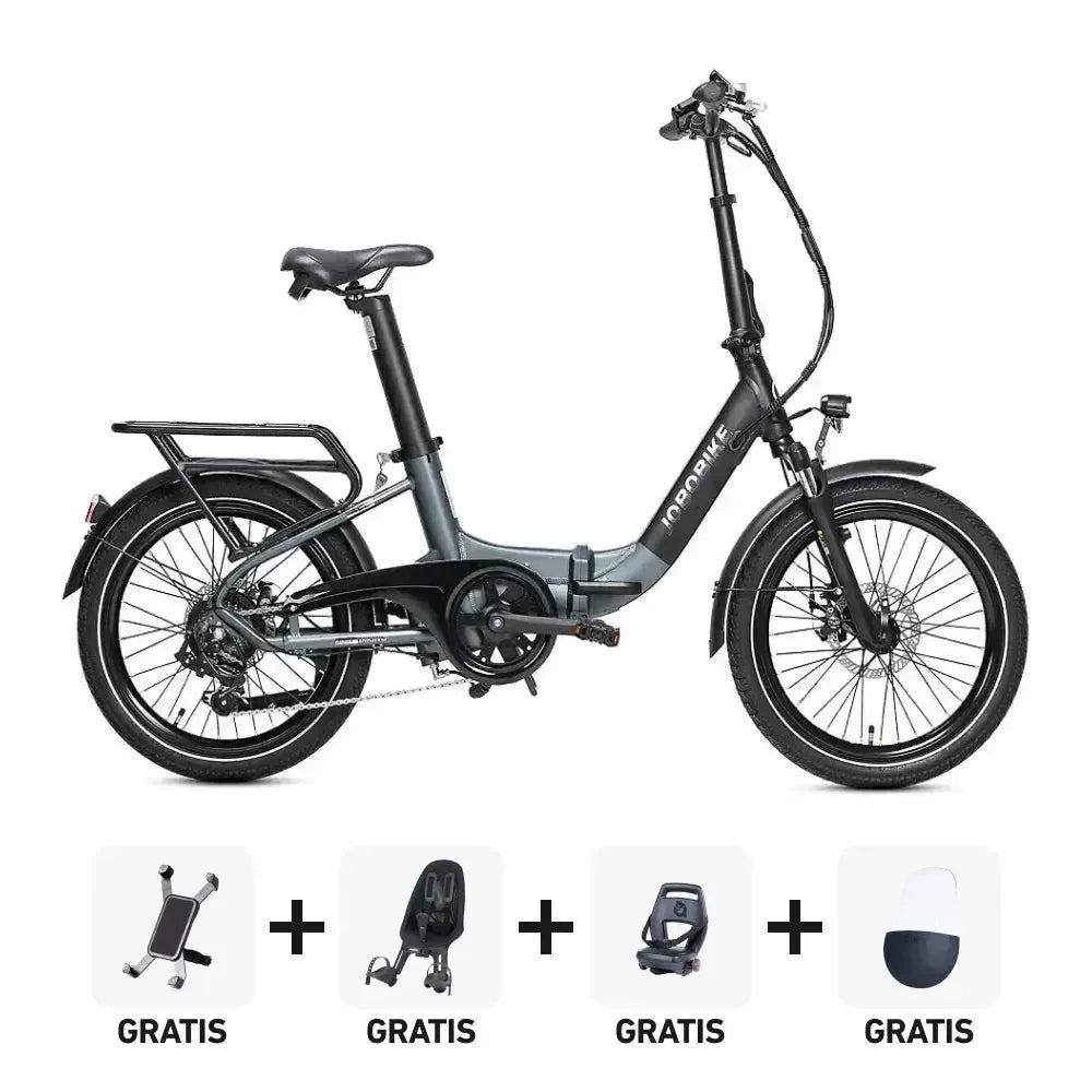 Family Deal | JOBOBIKE Ace - Zwart - fatbikeskopen.nl