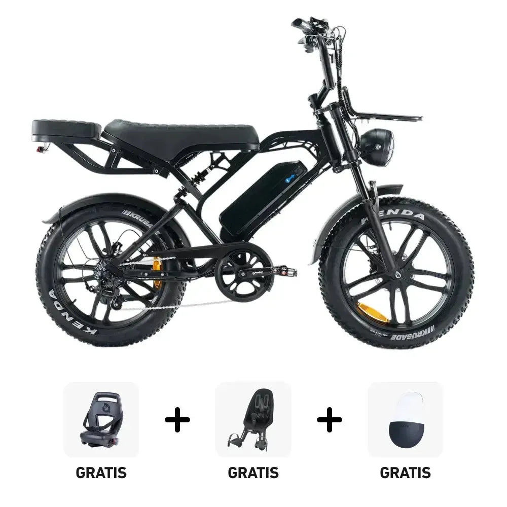 Family Deal! | V20 Pro - Zwart - fatbikeskopen.nl