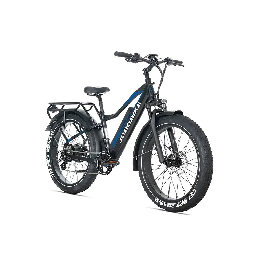 JOBOBIKE Robin Pro - Zwart-blauw - fatbikeskopen.nl