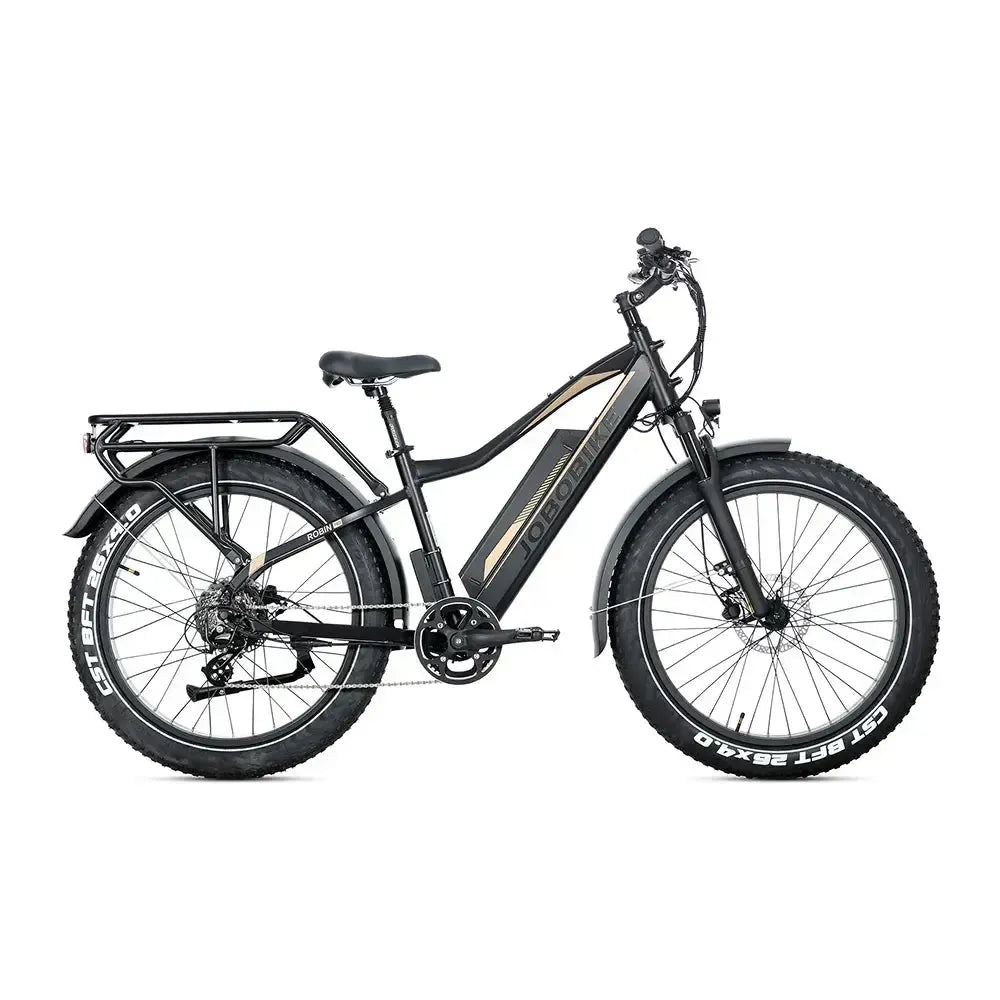 JOBOBIKE Robin Pro - Zwart-goud - fatbikeskopen.nl