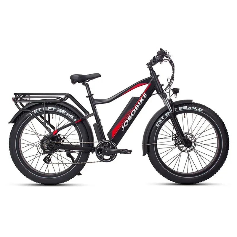 JOBOBIKE Robin - Zwart/Rood - fatbikeskopen.nl