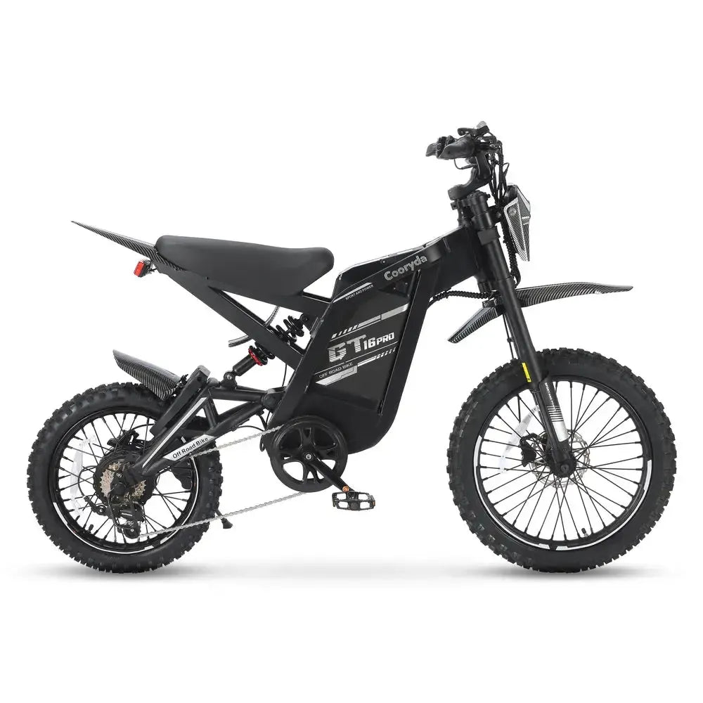 OUXI GT16 Pro - Zwart - fatbikeskopen.nl