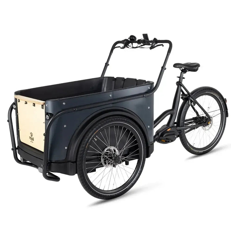 Royal Cargo Bike 3W Premium - Antraciet - fatbikeskopen.nl