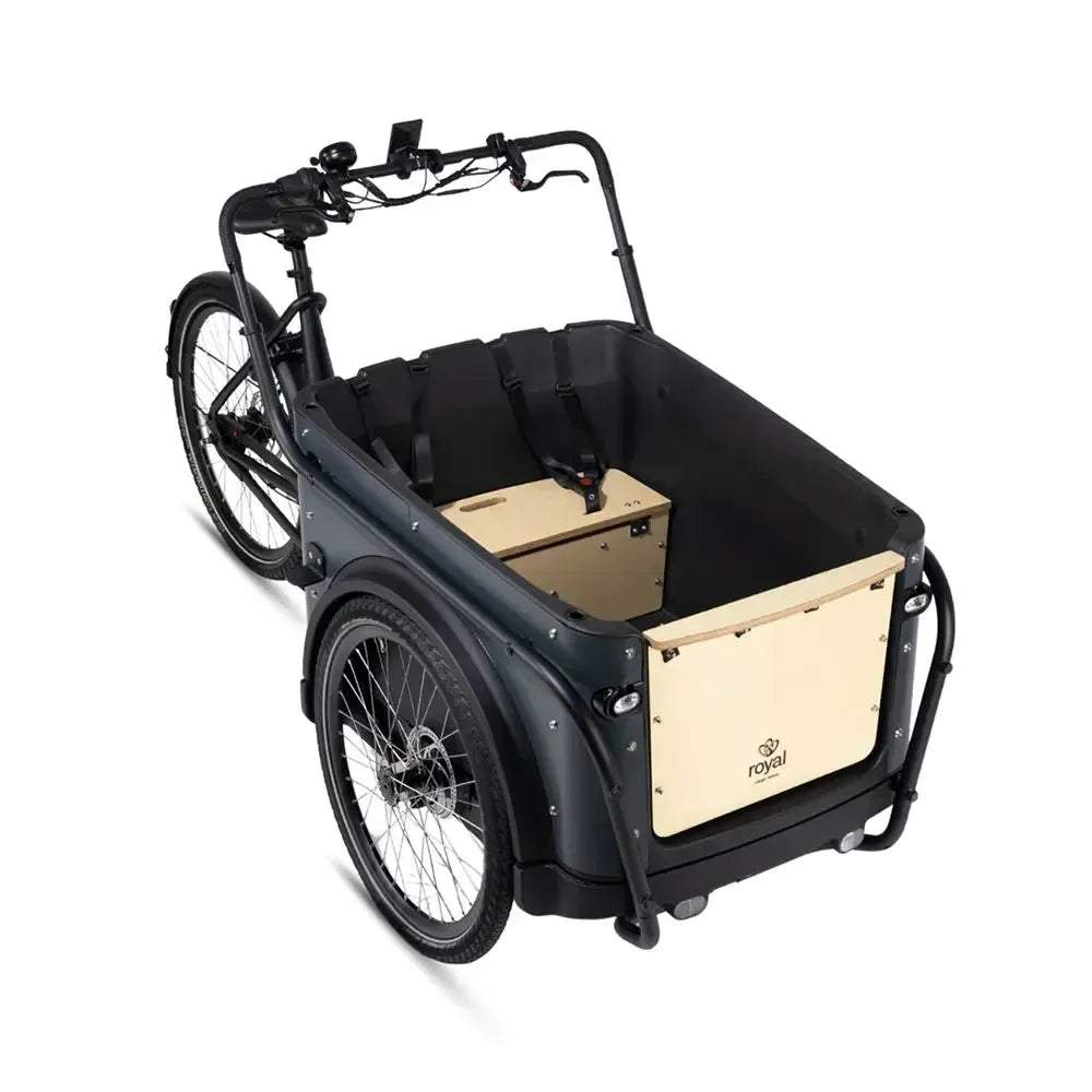 Royal Cargo Bike 3W Premium - Antraciet - fatbikeskopen.nl