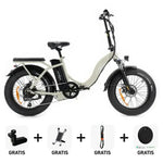 SUPER Deal | Windgoo E20 Pro - Beige - fatbikeskopen.nl