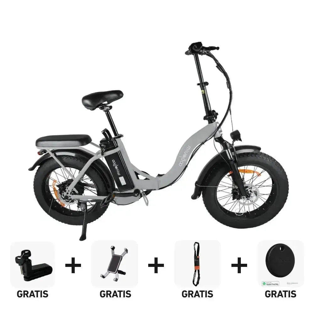 SUPER Deal | Windgoo E20 Pro - Lichtgrijs - fatbikeskopen.nl