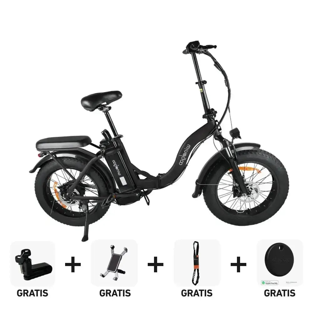 SUPER Deal | Windgoo E20 Pro - Zwart - fatbikeskopen.nl