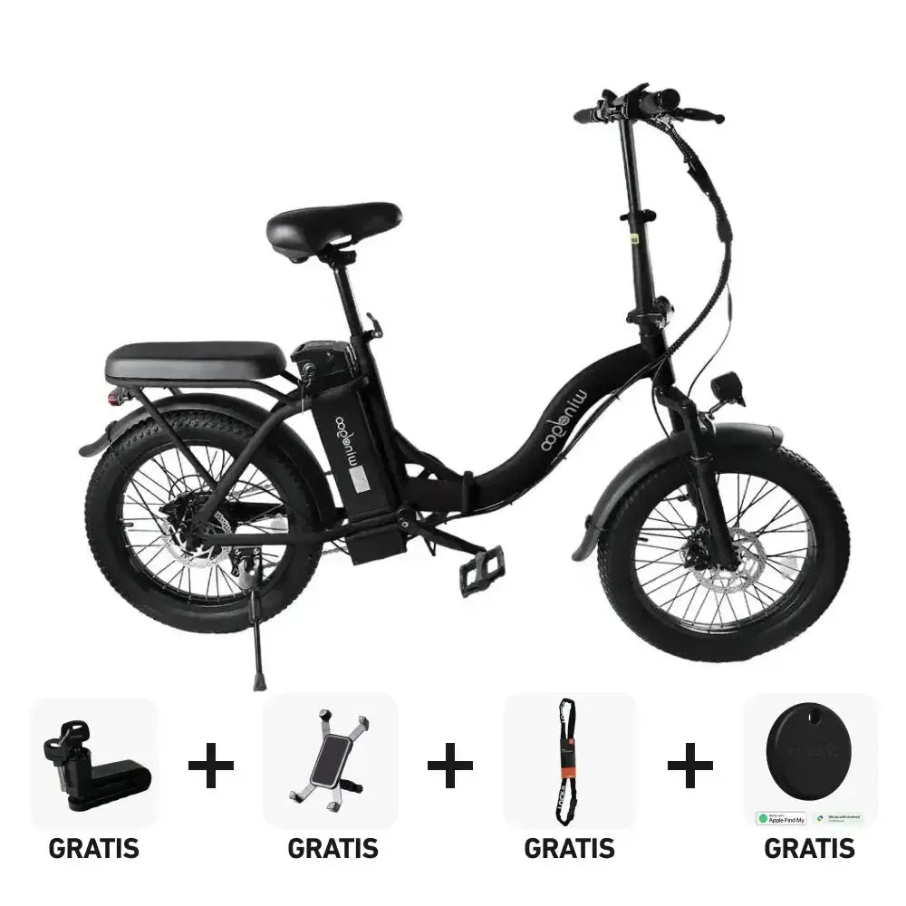 SUPER Deal | Windgoo E20 - Zwart - fatbikeskopen.nl