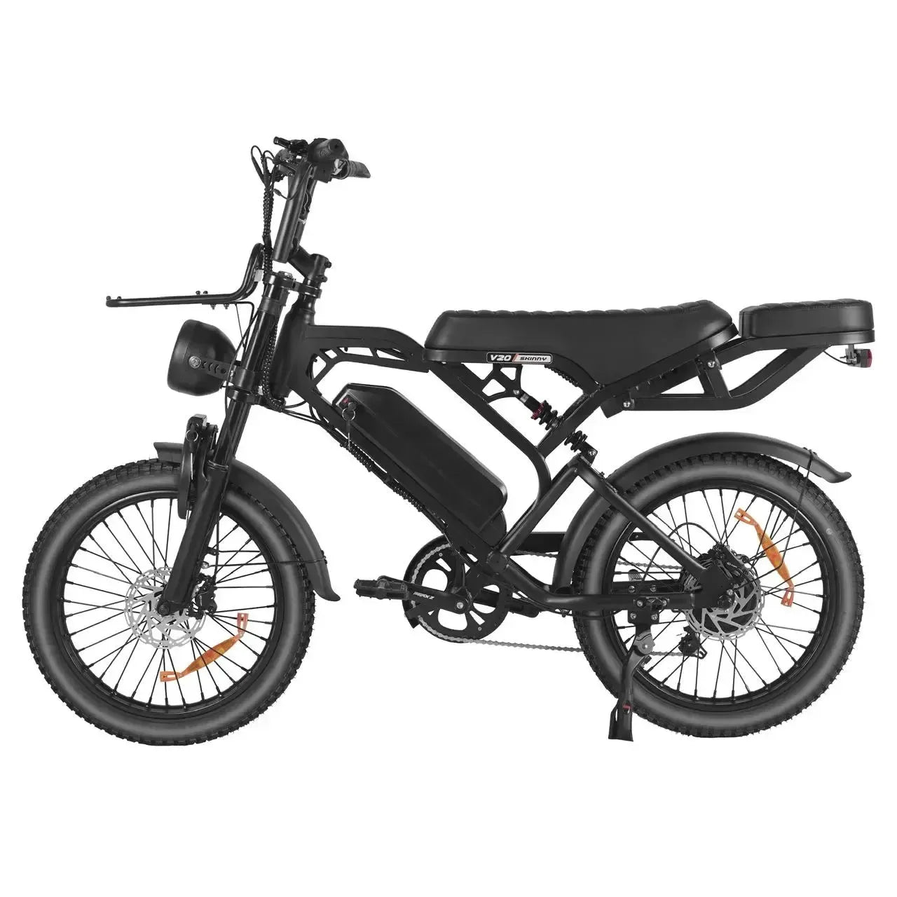 V20 Pro - Skinny Bike - Zwart - fatbikeskopen.nl